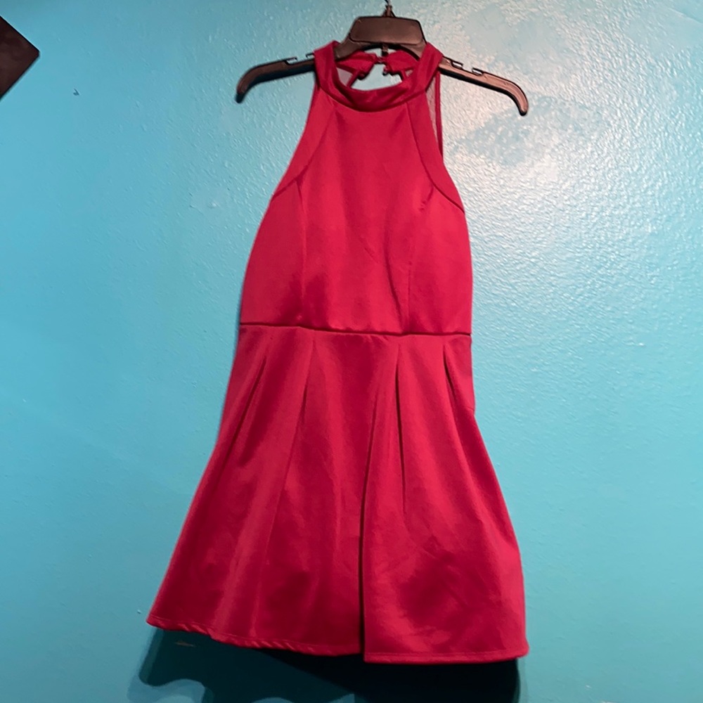 Macy’s maroon dress